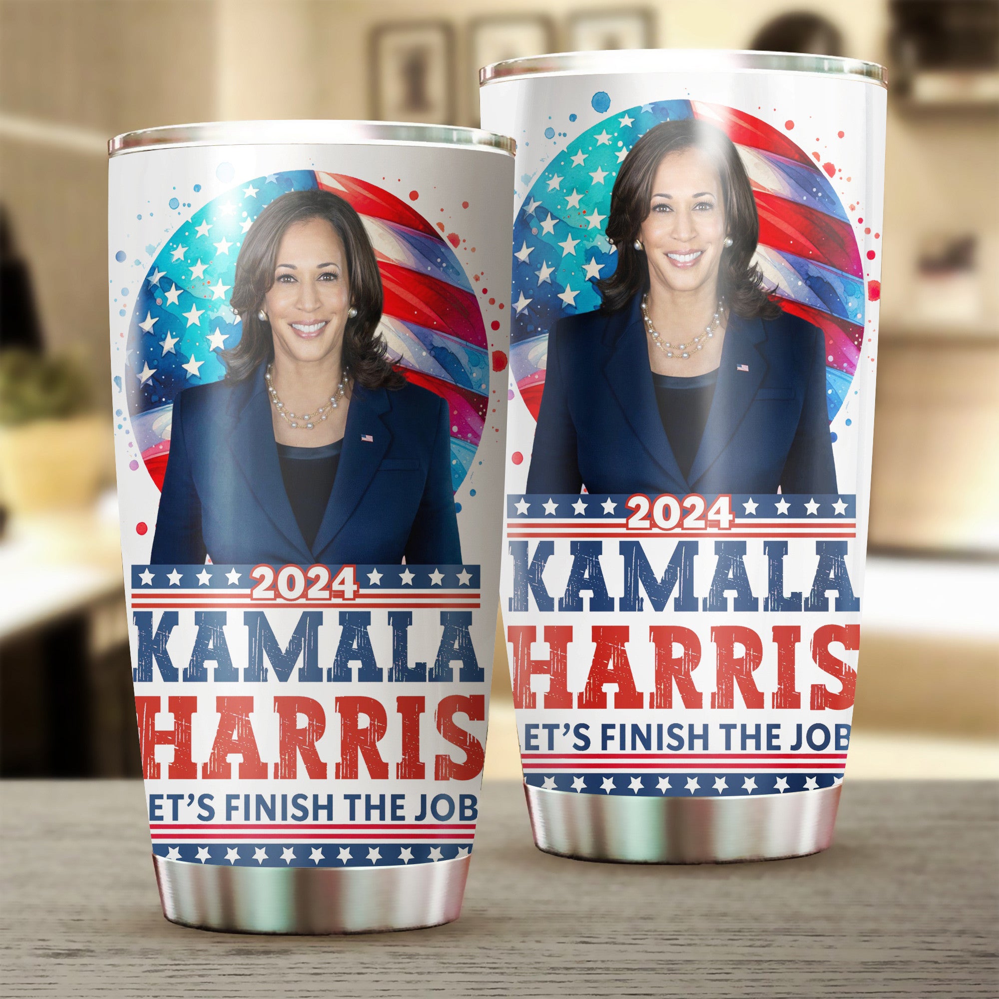 2024 Kamala Harris Let’s Finish The Job Tumbler President Kamala Harris Tumbler Gifts