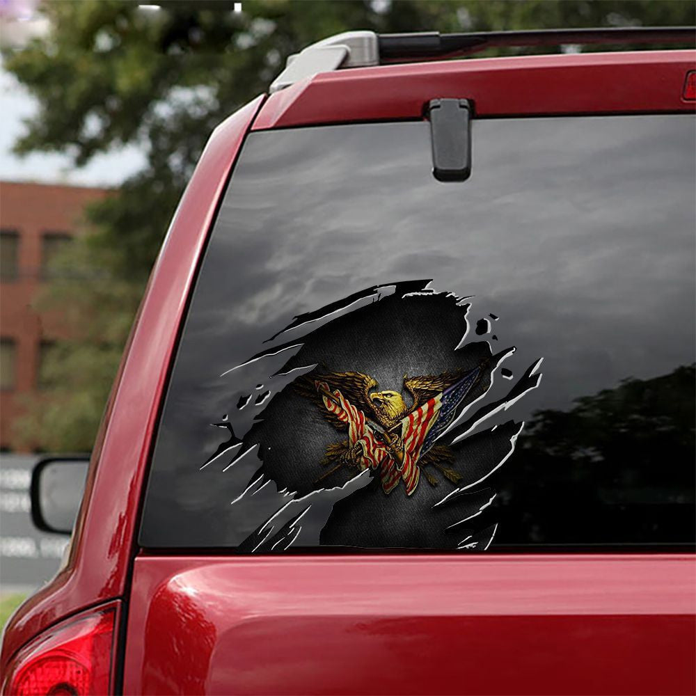 2Nd Amendment Decal Car Sticker Flag Second Amendment Sticker   Window Decal Truck